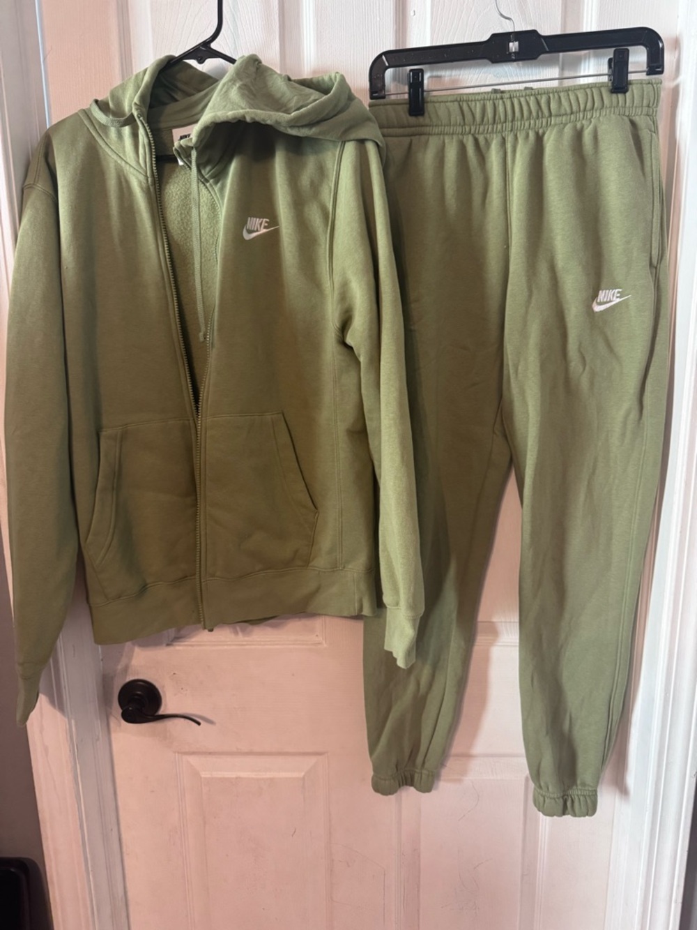 Nike Matching Set Green Zip Hoodie Joggers Men’s Small